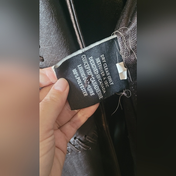 A vintage winter real leather and fur coat from the 90s by BBL Collection - Picture 6 of 6